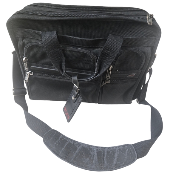 Tumi Alpha Expandable Ballistic Nylon Briefcase (w/ Laptop Sleeve) Model… - Picture 2 of 14